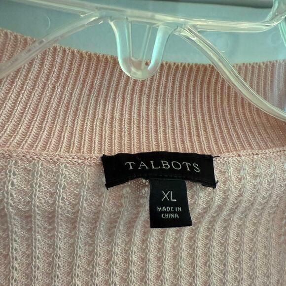 XL Talbots Pink Lightweight Cardigan - Picture 4 of 7